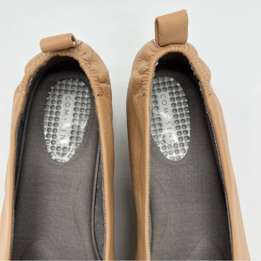 Anthropologie Com+Sens Nude/Beige “Breeane” Choked Up Slip On Wedge Size 9.5